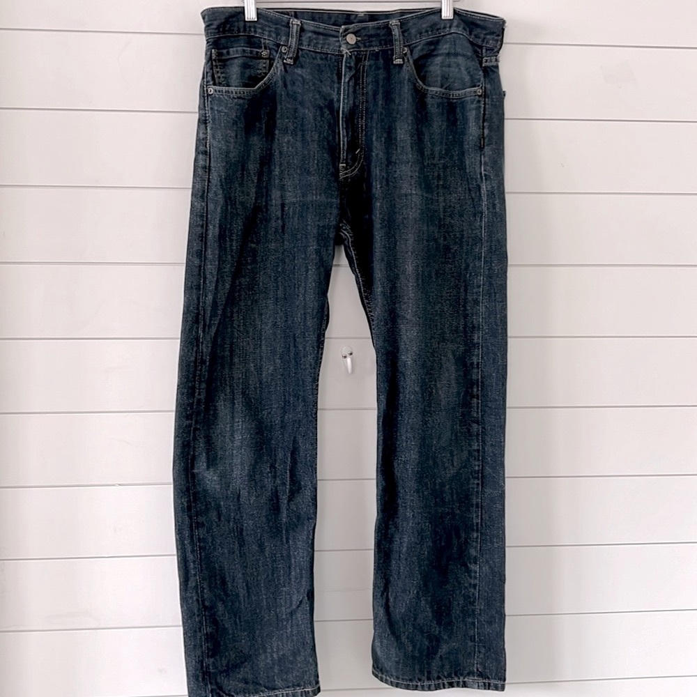 Levi's 505 W36 L32 Regular Fit Tumbled Blue 100% Cotton